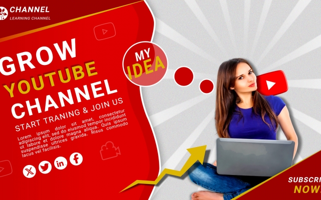 بروشور و بنر و تامنیل یوتوب بسازم.